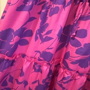 Umgee Pink and Purple Patterned maxi dress